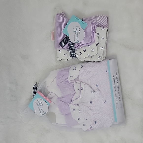 Carter's Precious First Moments Lavender Purple BodySuits and Pants Newborn - Picture 1 of 7